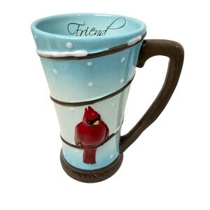 Pavilion Red Cardinal Winter Mug 2009 Dishwasher Safe Microwave Safe